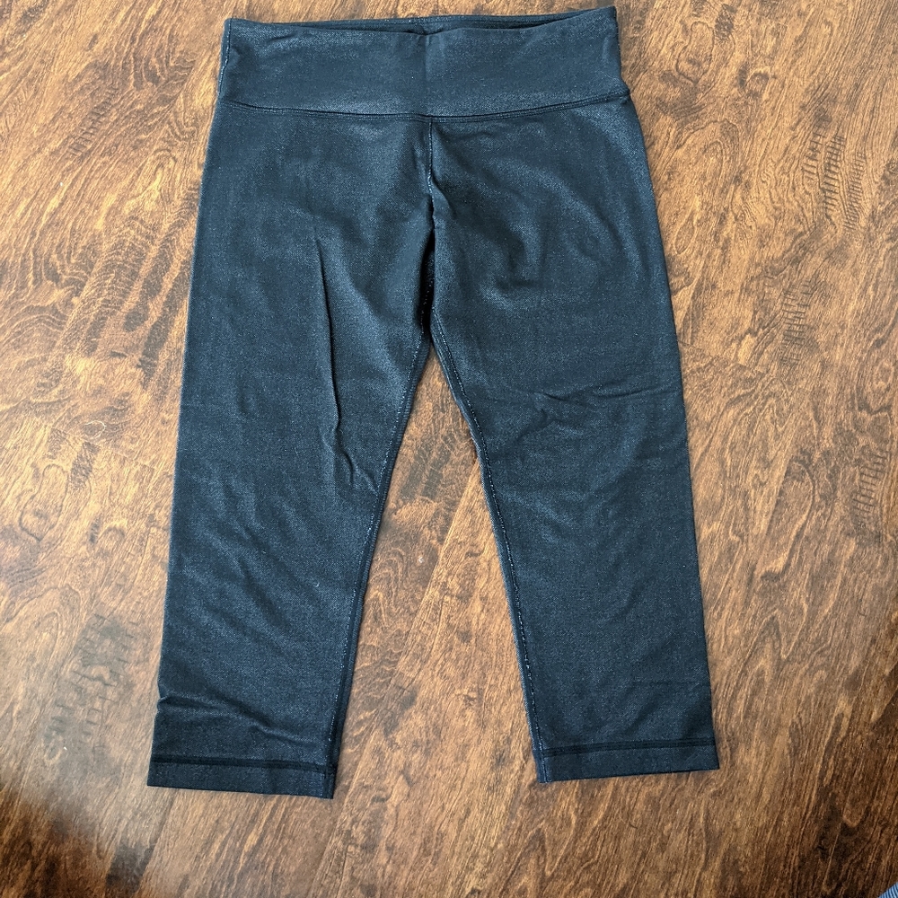 Lululemon wunder under crop - blk denim